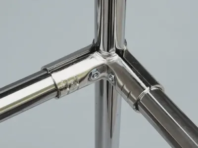 Khớp nối HJ-2 góc ba hướng lắp với ống Inox phi 27