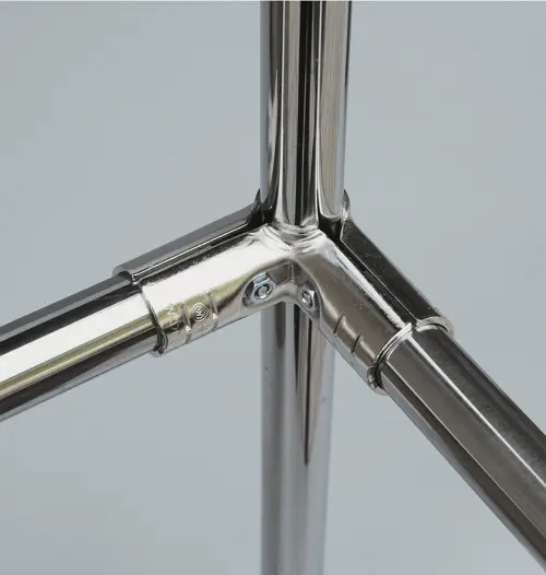 Khớp nối HJ-2 góc ba hướng lắp với ống Inox phi 27