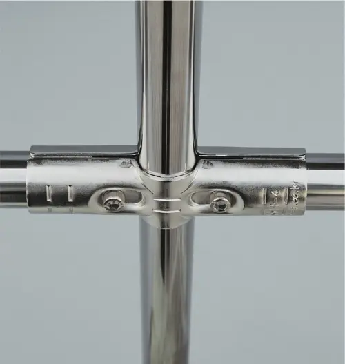Khớp nối HJ-4 chữ thập lắp với ống phi 27